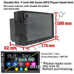 Double Din Android Car Stereo Head unit Radio + SatNav WiFi USB FM AM AUX Player