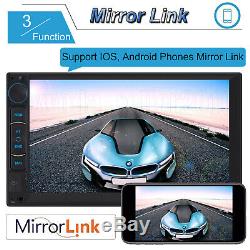 Double Din Android Car Stereo Head unit Radio + SatNav WiFi USB FM AM Player