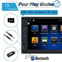 Double Din Android Car Stereo Head unit Radio + SatNav WiFi USB FM AM Player