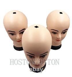 Durable Plastic Tall Dummy Female Head Display Scarves Wigs Hats Jewellery