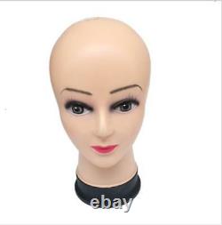 Durable Plastic Tall Dummy Female Head Display Scarves Wigs Hats Jewellery