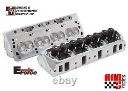 E-Force HP by 170cc 60cc Edelbrock Aluminum Cylinder Heads Pair for Ford SBF 302