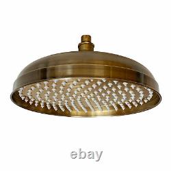 ENKI, R39, 300mm Traditional Fixed Large Shower Head Bronze, Solid Brass Rose