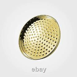 Enora Gold Traditional Bathroom Thermostatic Shower Mixer Slider Rail Dual Head
