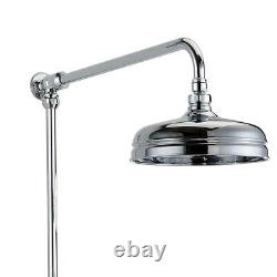 Enora Traditional Bathroom Thermostatic Shower Mixer Dual Head & Slider Rail