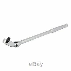 Extra Long Flex Flexible Head Ratchet 1/4 inch Drive with 11 CrV Long Handle