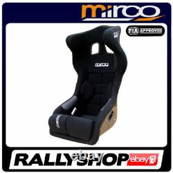 FIA APPROVED Mirco RS2 Racing Car Seat Black Head Restraint Velour Race 110NR