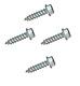 Flanged Self Tapping Screws Zinc Plated Hexagon Hex Head Tappers No. 6,8,10,12,14