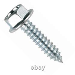 FLANGED SELF TAPPING SCREWS ZINC PLATED HEXAGON HEX HEAD TAPPERS No. 6,8,10,12,14