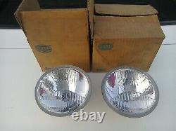 FORD CAPRI MK3 BROOKLANDS 2.8i HEAD LAMPS NEW OLD STOCK PAIR ORIG HELLA BOXED