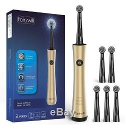 Fairywill Rotary Electric Toothbrush with Round Brush Heads 3 Mode Deep Cleaning