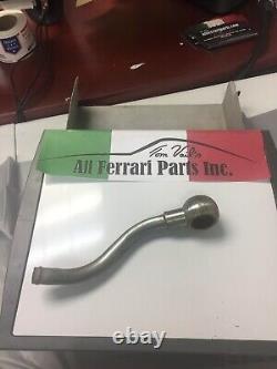 Ferrari part 4154184 COOLANT TUBE, REAR OF HEAD (USED REPLATED)