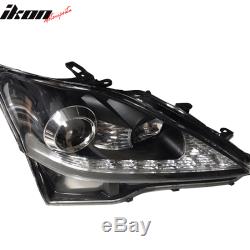 Fits 06-14 Lexus IS250 IS350 IS-F Facelift Style Headlights Black Housing