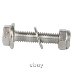 Flanged Hex Head Bolts M5 M6 M8 M10 With Nyloc Nuts & Washers A2 Stainless Steel