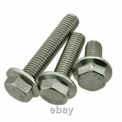 Flanged Hexagon Head Bolts Flange Hex Screws A2 Stainless Steel M5 M6 M8 M10 M12