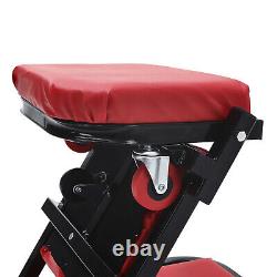 Folding Mechanics Car Creeper Rolling Garage Padded Seat Wheeled with Head Rest