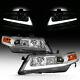 For 04-08 Acura Tsx Cl9 Led Light Bar Neon Tube Projector Head Lamp L+r Assembly