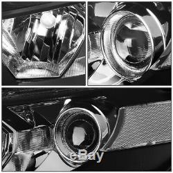 For 08-12 Honda Accord Coupe Black/clear Corner Projector Headlight Head Lamps