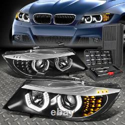 For 09-12 Bmw E90 3d Led U-halo 4-door Projector Headlight Head Lamps+tool Set