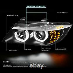 For 09-12 Bmw E90 3d Led U-halo 4-door Projector Headlight Head Lamps+tool Set