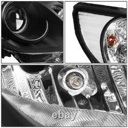 For 11-14 Sonata Pair Black Housing Clear Corner Projector Headlight Head Lamps