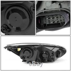 For 15-18 Ford Focus Chrome Housing Amber Corner Headlight Replacement Head Lamp
