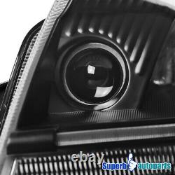 For 1999-2006 Audi TT LED Light Bar Projector Headlights Head Lamps Black