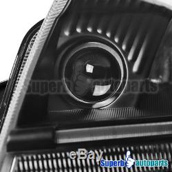 For 1999-2006 Audi TT Led Light Bar Projector Headlights Head Lamps Black