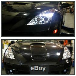 For 2000-2005 Toyota Celica LED Dual Halo Projector Headlights Head Lamps L+R