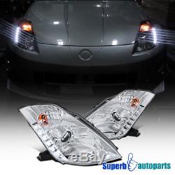 For 2003-2005 Nissan 350Z SMD LED HID Projector Headlights Head Lamps