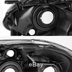 For 2003-2008 Toyota Corolla Replacement Black Headlights Focos Head Lamps LH RH