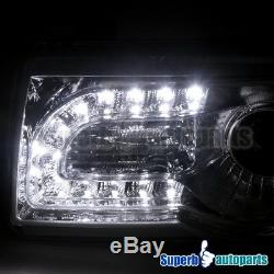 For 2005-2010 Chrysler 300C SMD LED DRL Projector Headlights Head Lamps