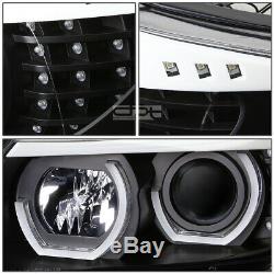 For 2006-2008 BMW E90 323i 328i 335i LED U-Halo Projector Headlight Head Lamps