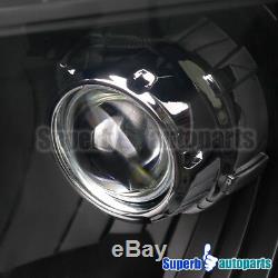 For 2009-2014 Ford F150 Projector Headlights Head Lamps Black New Retro Style