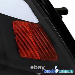 For 2009-2018 Dodge Ram 1500 2500 3500 Headlights LED Strip Head Lamps Black