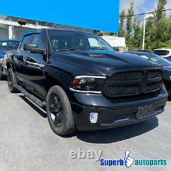 For 2009-2018 Dodge Ram 1500 2500 3500 Headlights LED Strip Head Lamps Black