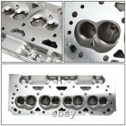 For Chevy Sbc 302/327/350/383/400 200cc Aluminum Cylinder Head 68cc Angled Plug