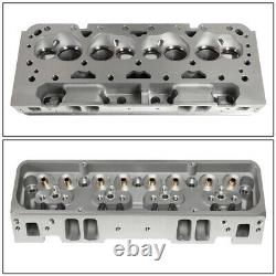 For Chevy Sbc 302/327/350/383/400 200cc Aluminum Cylinder Head 68cc Angled Plug