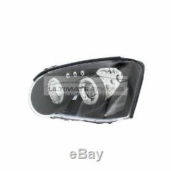 For Subaru Impreza 2003-2005 Black Angel Eye Halo Head Light Pair Left & Right