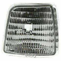 Front Chrome Grille+Headlight+Signal&Head Lamps Door For 1992-1997 Ford F-Series