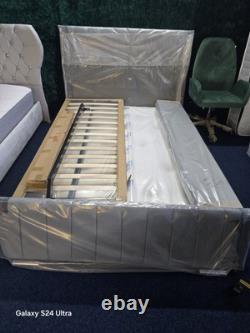Gas Lift Storage Bed. King Size 5ft, Brand New, Floor Standing Head Board, New