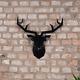 Geometric Stag Head Wall Sculpture Large Low Poly