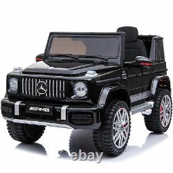 Go wheels 12V Kids Car Mercedes G63 Ride On Toys Remote Control MP3 Music Black