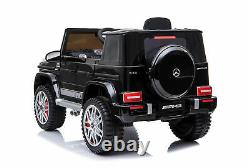 Go wheels 12V Kids Car Mercedes G63 Ride On Toys Remote Control MP3 Music Black