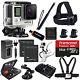 Gopro Hero4 Black Edition +2 Extra Battery +head Strap 64gb All In 1 Pro Acc Kit