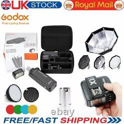 Godox AD200 2.4G TTL HSS Two Heads Flash+ X1 Trigger+ Color Filter + Softbox Kit