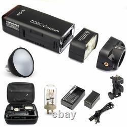 Godox AD200 2.4G TTL HSS Two Heads Flash+ X1 Trigger+ Color Filter + Softbox Kit