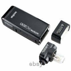 Godox AD200 2.4G TTL HSS Two Heads Flash+ X1 Trigger+ Color Filter + Softbox Kit