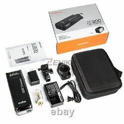 Godox AD200 2.4G TTL HSS Two Heads Flash+ X1 Trigger+ Color Filter + Softbox Kit