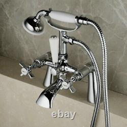 Grand Traditional Victorian Sink Basin Mono Bath Filler Shower Chrome Cross Taps